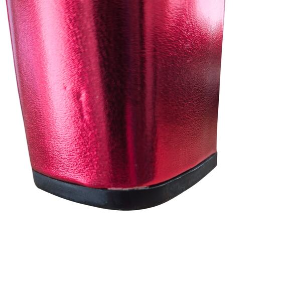 Forever21 Flame wedge red black and gold boots size 7 - Picture 5 of 7